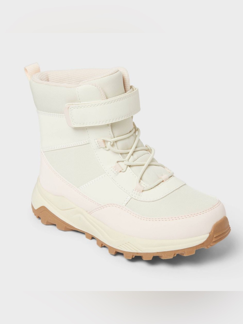 Cat & Jack Kids Faux Fur Ankle Hiker Winter Boots Waterproof Size 1